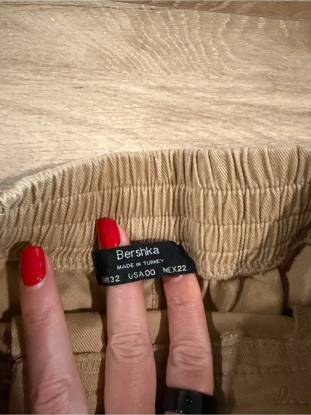 Bershka tan cargo